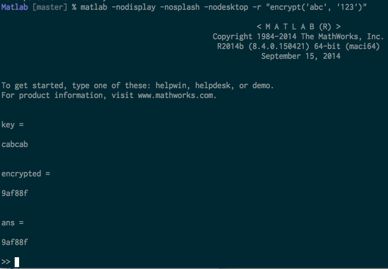 Matlab on the command-line