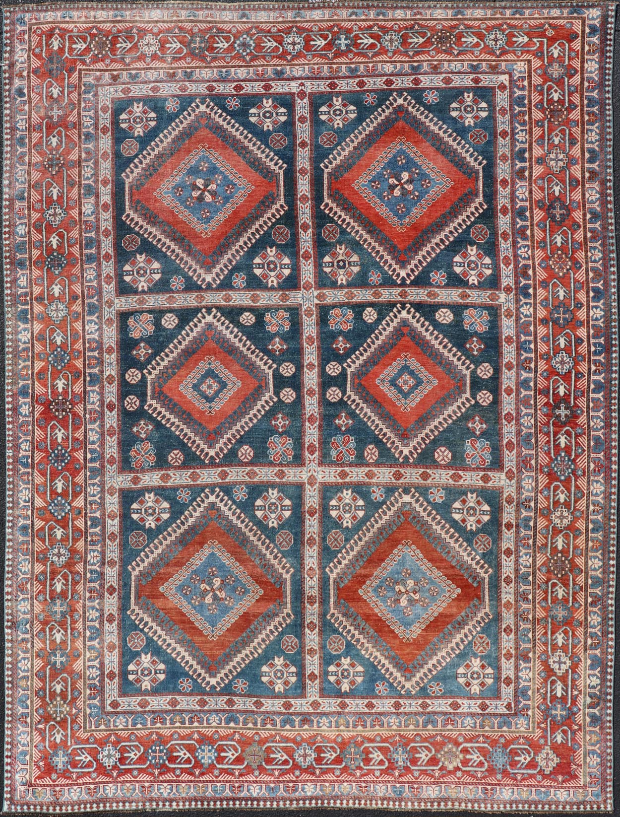 Antique Shiraz Rug - EMB-9604-P13873 | Shiraz - 7