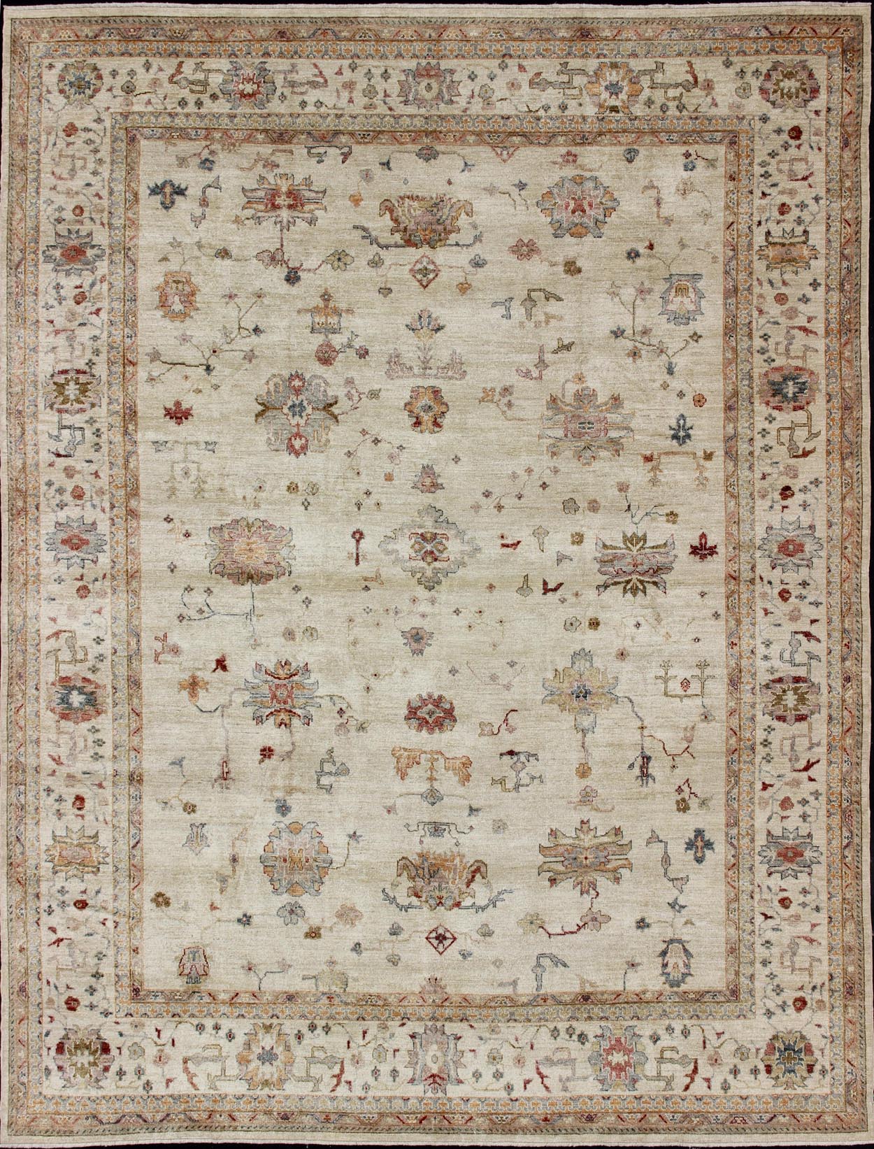 Oushak Rug EN142387 Oushak 12'3" x 16'0" Wool All Over
