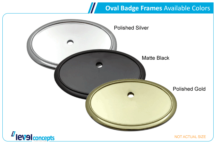 Oval badge frame colors 3