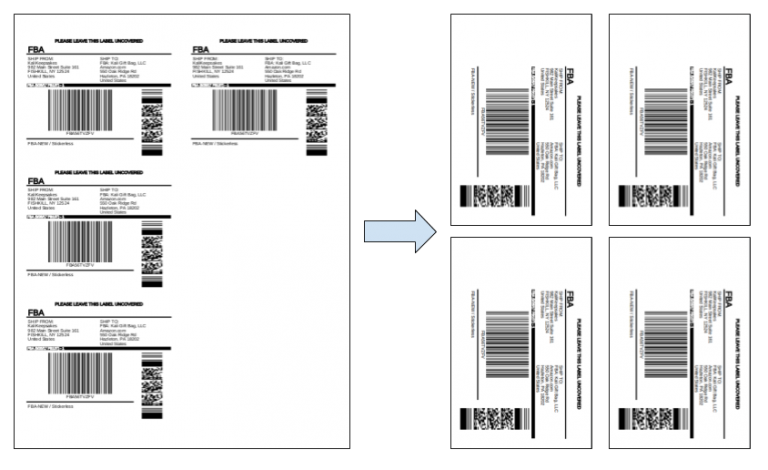 How To Print Amazon Fba Labels To A 4x6 Inch Format On A Zebra Thermal Printer Label2label