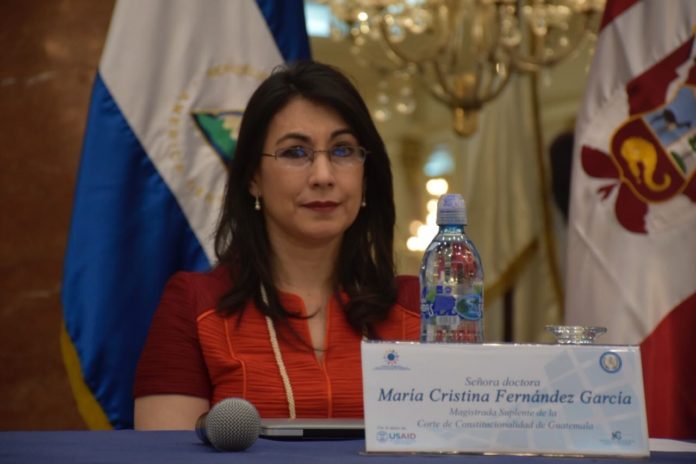 Magistrada de la CC, Cristina Fernández.