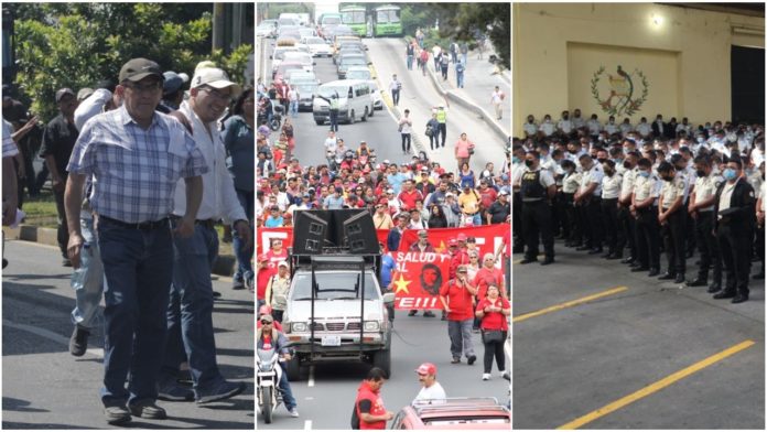 El-magisterio-los-sindicatos-de-Salud-y-la-PNC