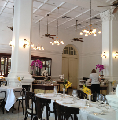 Tiffin Room at Singapore's Raffles Hotel