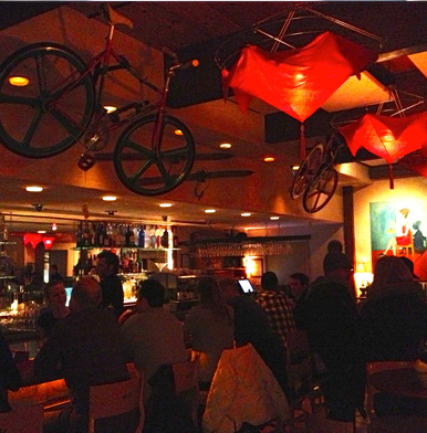 The bar at L'Hostaria in Aspen