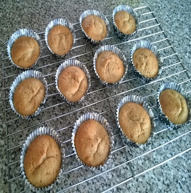 Baking healthier breakfast banana muffins