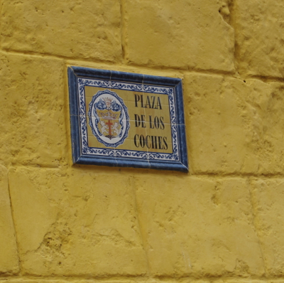 street sign in cartagena