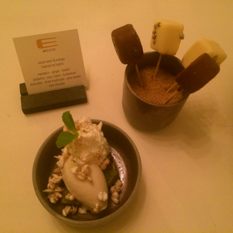 Two Michelin star Ecco restaurant St Moritz