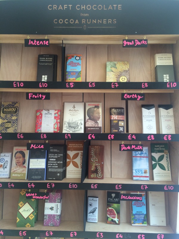 Thriving London chocolate producers and shops with focus on