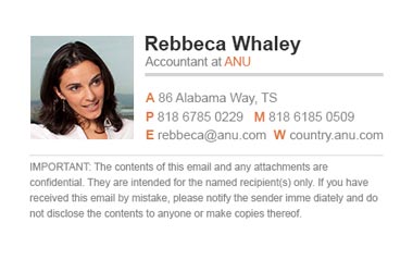 Email signature for Accountant Email signature for Accountant