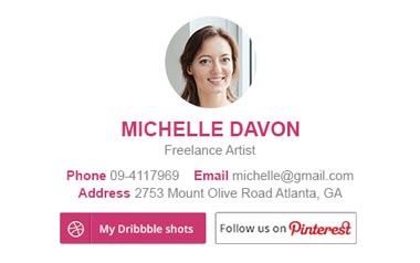 Email signature for Freelance Artist Email signature for Freelance Artist