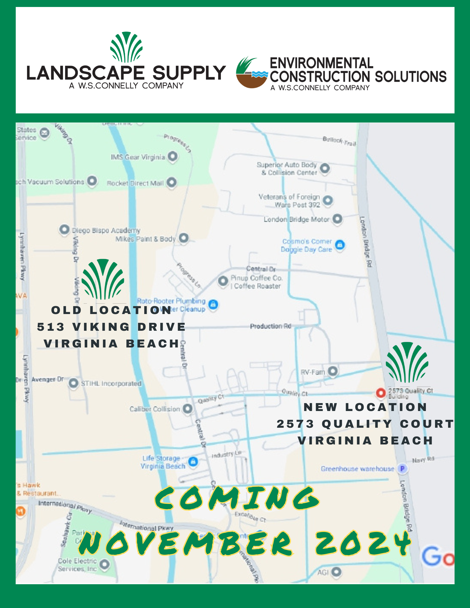 New VA Beach Location Map
