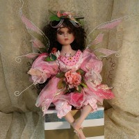 Sitting Porcelain Fairy Centerpiece