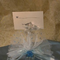 Butterfly Placecard Holder with Tule and D�cor