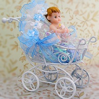 Baby in baby carriage