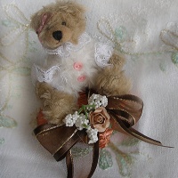 Teddy bear on square chocolate, all colors