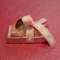 Porcelain Baby Chocolate in Blue