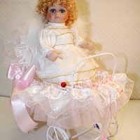Pink Angel baby carriage