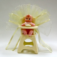 Baby on high chair