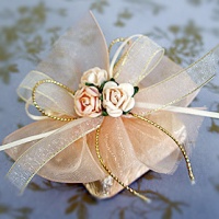 Peach flower  chocolate