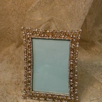 Bronze Picture Frame with Rhinestone 