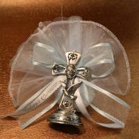 Pewter Standing Cross with Dove 
