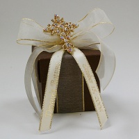 Brown box with new  cross pin. $7.50