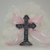 Pewter cross. $6.50