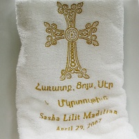 Christening towel.