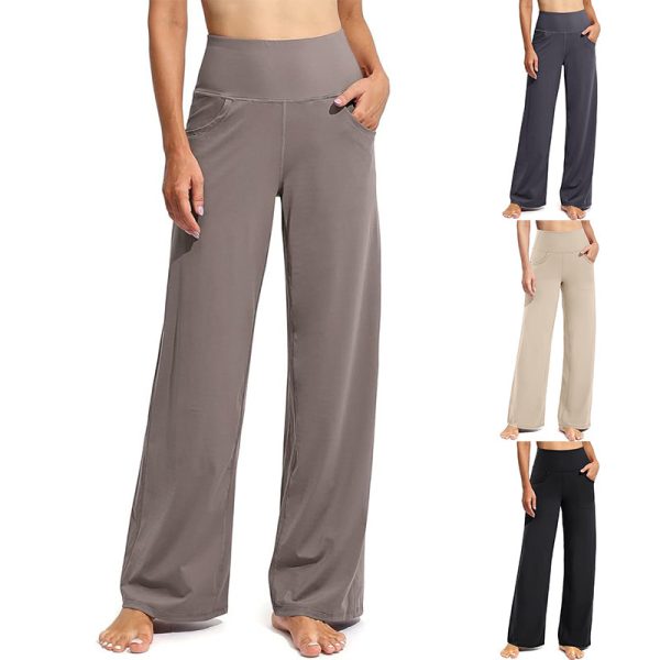 European And American High Waist Yoga Pants Straight - Image 2