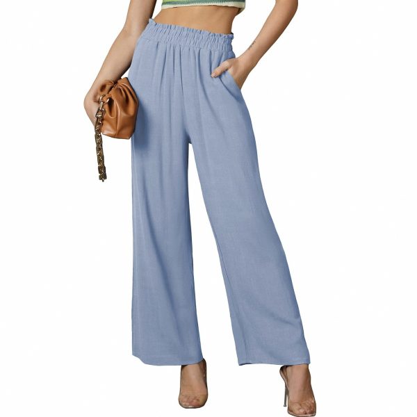 Summer New Solid Color Loose Women's Casual Trousers - Image 10