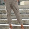 Ladies pants bow tie pants