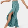 Loose Split Yoga Pants Summer Elastic High Waist Wide Leg Trousers Women's Fashion Versatile Clothing - Image 3