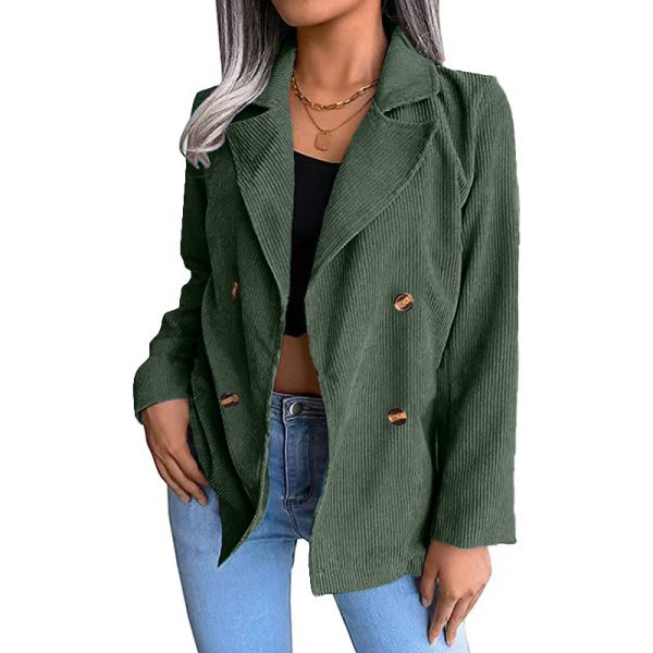 European And American Women's Clothing Corduroy Suit - Image 9