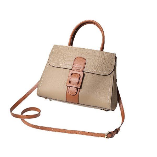 Women's Fashion Crossbody Handbag Contrast Color - Image 4