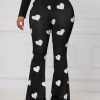 Ladies' Love Printed Casual Slimming Pants - Image 4