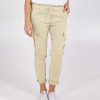 Casual Cargo Pants With Pockets Solid Color Drawstring Waist Pencil Trousers For Women - Image 4
