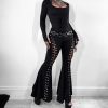 Women's Trendy Corns Strap Bell-bottom Pants - Image 4