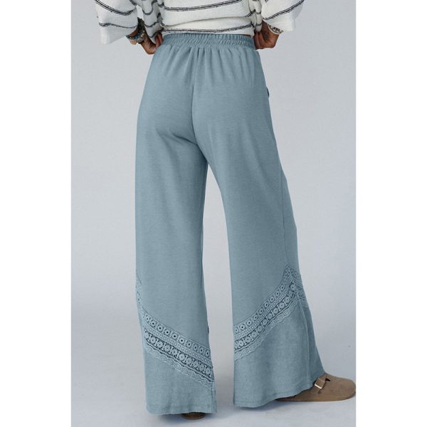 Women's All-match Lace Crocheted Wide-leg Pants - Image 5
