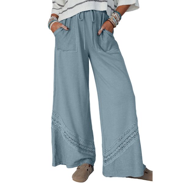 Women's All-match Lace Crocheted Wide-leg Pants - Image 6