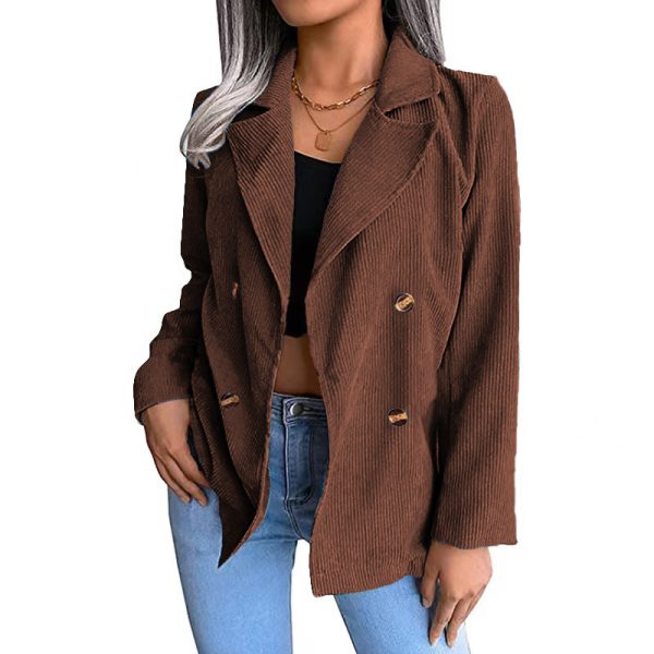 European And American Women's Clothing Corduroy Suit - Image 8