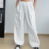 Autumn High-waisted Casual Pants European And American Women's Wide Legs Loose Large Size String Straight Leg Cargo Pants - Image 5