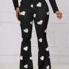 Ladies' Love Printed Casual Slimming Pants - Image 3