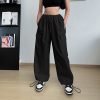 Autumn High-waisted Casual Pants European And American Women's Wide Legs Loose Large Size String Straight Leg Cargo Pants - Image 6