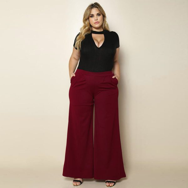 Knitted wide-leg pants - Image 2