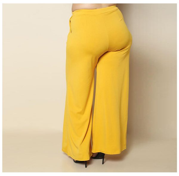 Knitted wide-leg pants - Image 3