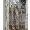 Casual Slim Stretch Multi-color Bell-bottom Pants - Image 4
