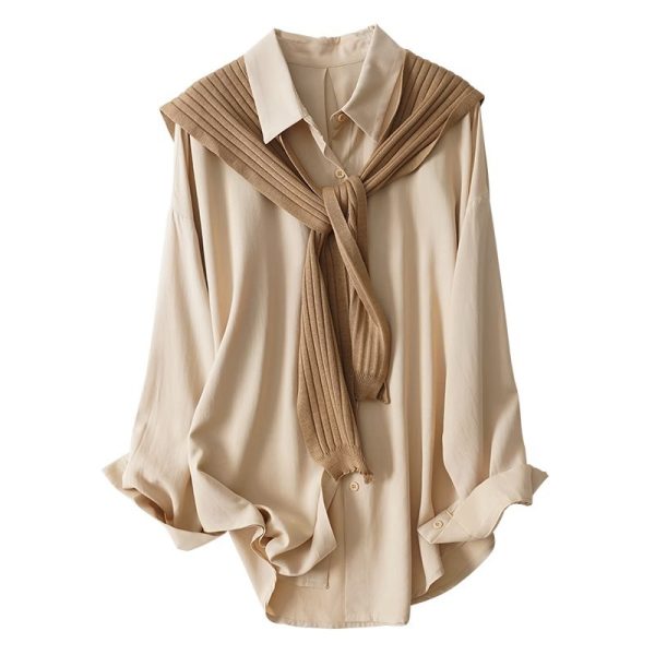 Two-piece Casual Loose Shirt - Image 6