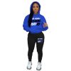 Plus Velvet Hoodie Casual Printed Sports Suit - Image 5