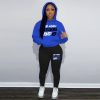 Plus Velvet Hoodie Casual Printed Sports Suit - Image 2